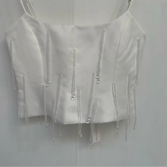 Anthropologie Delfi Collective Bijou & Joya Crop Top Mini Skirt Set NWT - Picture 3 of 16